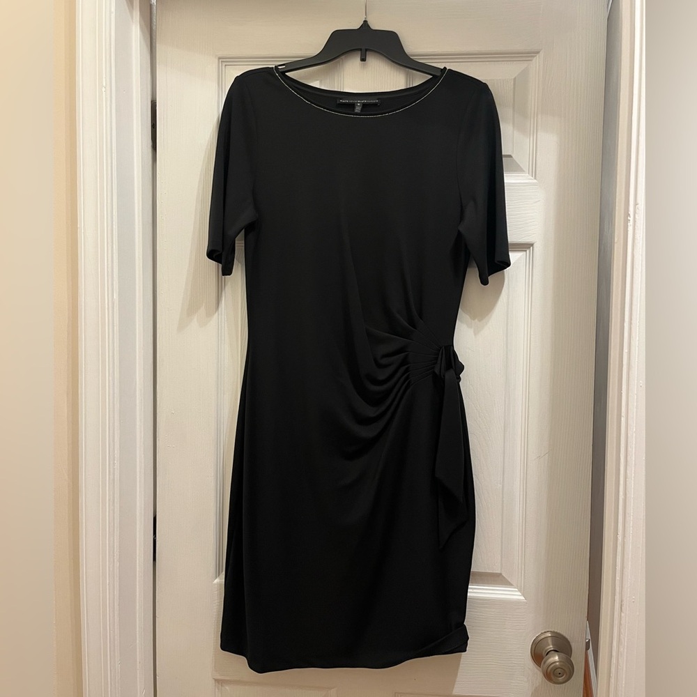 White House Black Market Black Midi Dress